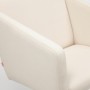 Кресло для персонала TetChair Milan молочный флок - 4