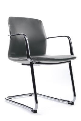 Конференц-кресло Riva Design Plaza-SF FK004-С11 серая кожа