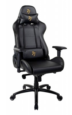 Геймерское кресло Arozzi Verona Signature Black PU - Gold Logo